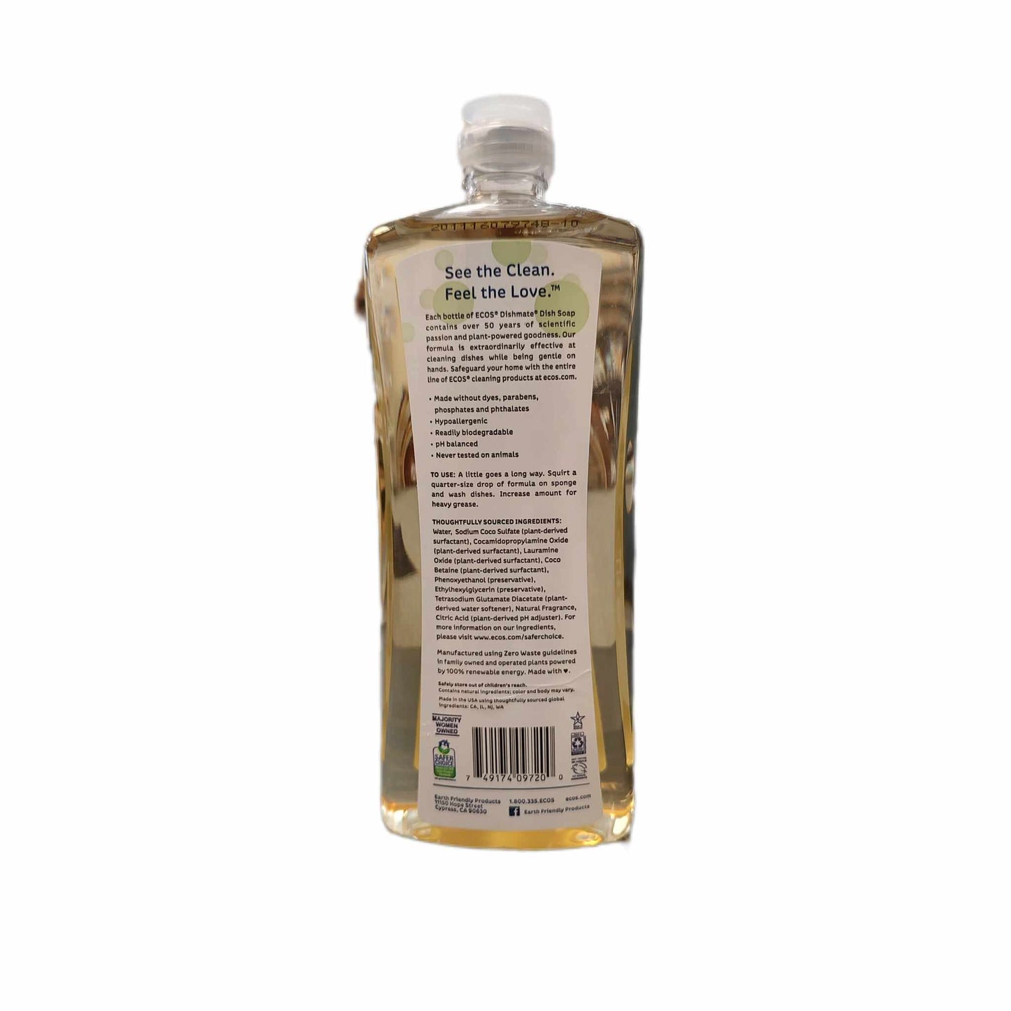 Earth Friendly ECOS Dishmate Soap Pear
