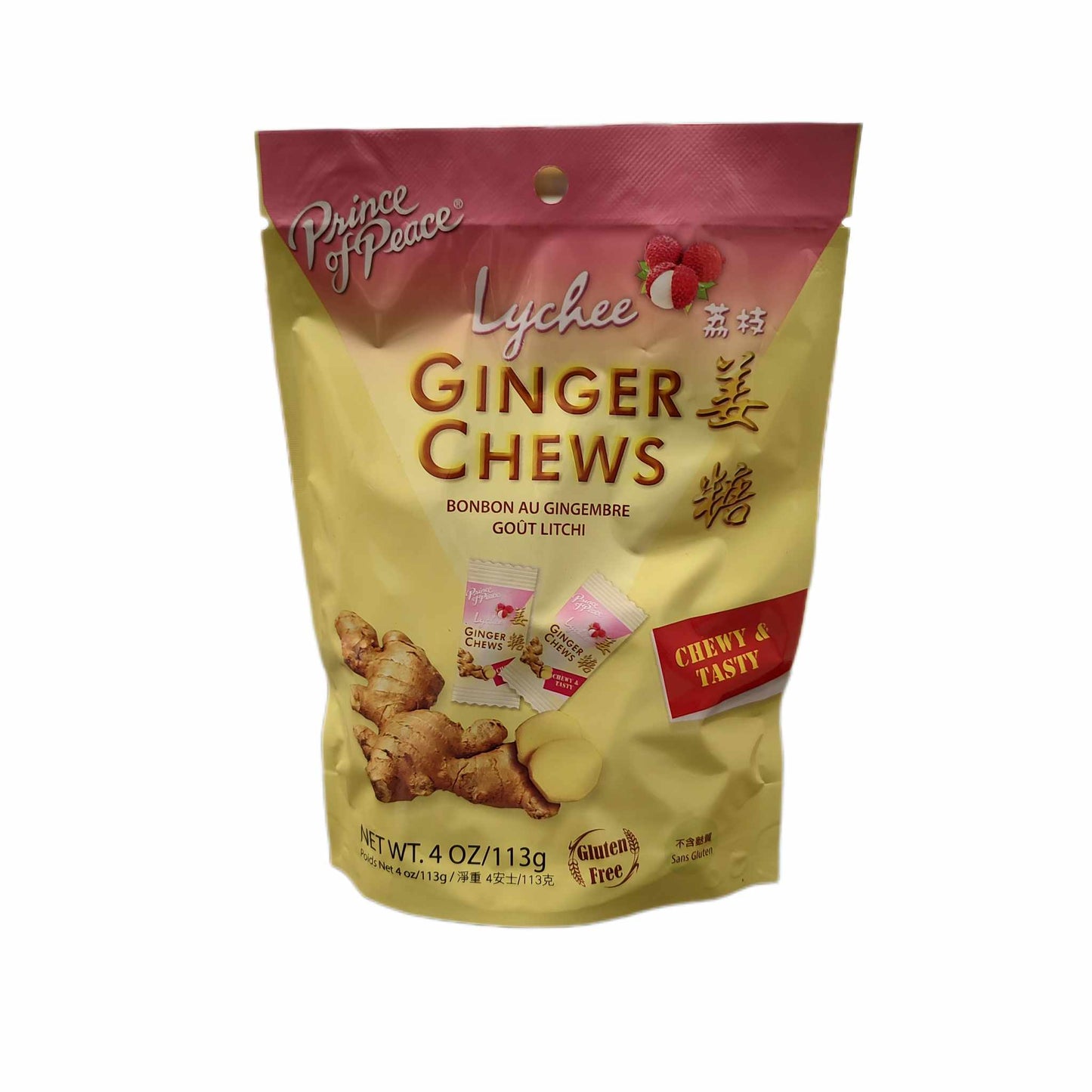 Prince of Peace Ginger Chews with Lychee