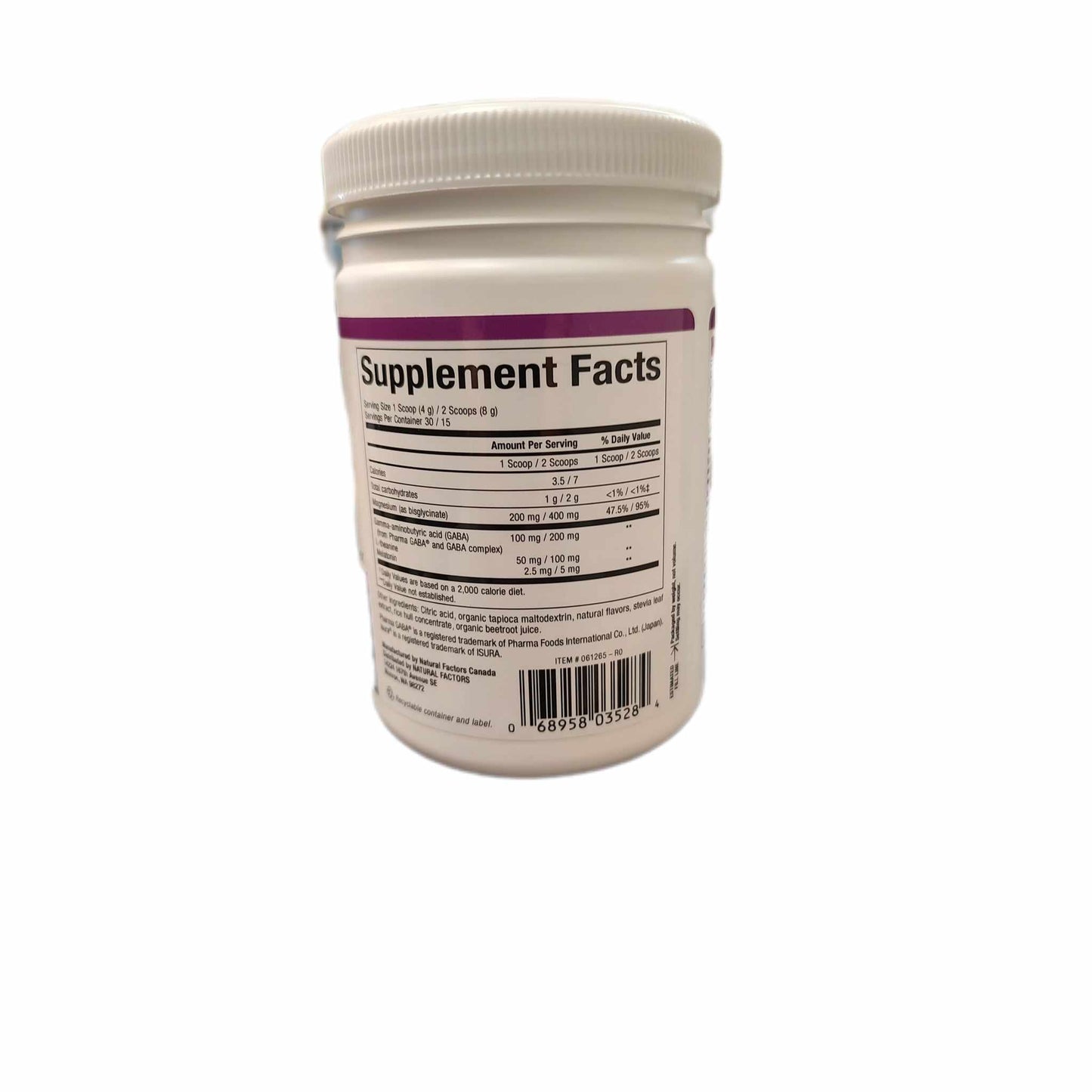 Natural Factors Stress-Relax® Nighttime Magnesium Bisglycinate