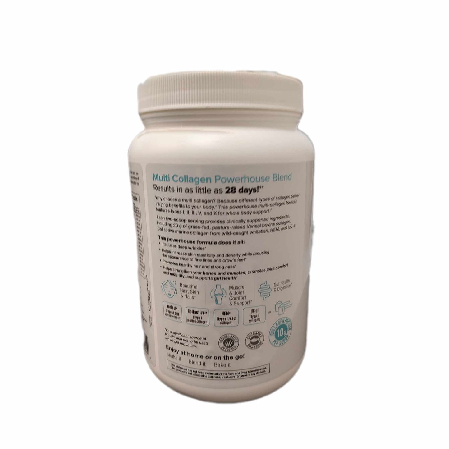 Natural Factor Total Body Multi Collagen™️ Protein Unflavored Powder