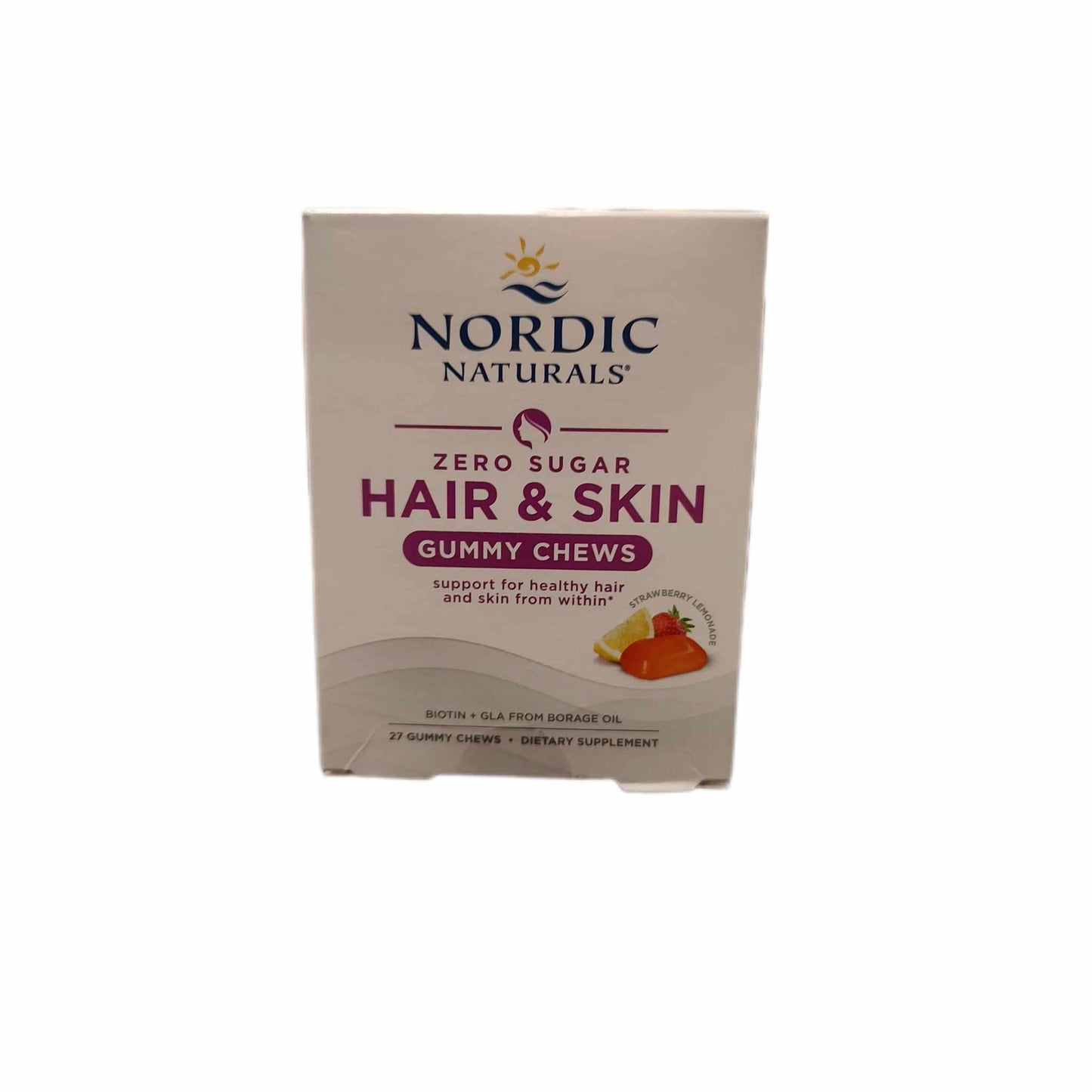 Nordic Naturals Zero Sugar Hair and Skin Gummy Chews