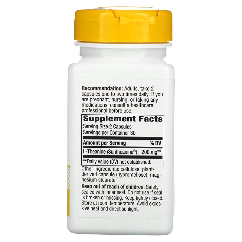 Nature's Way L-Theanine, Suntheanine Brand, Patented Amino Acid