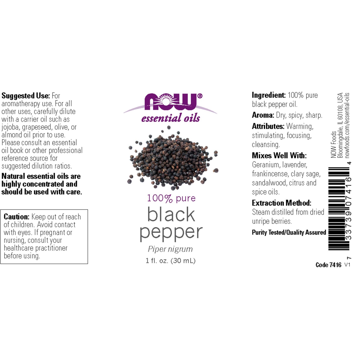 NOW Foods Black Pepper Essential Oil