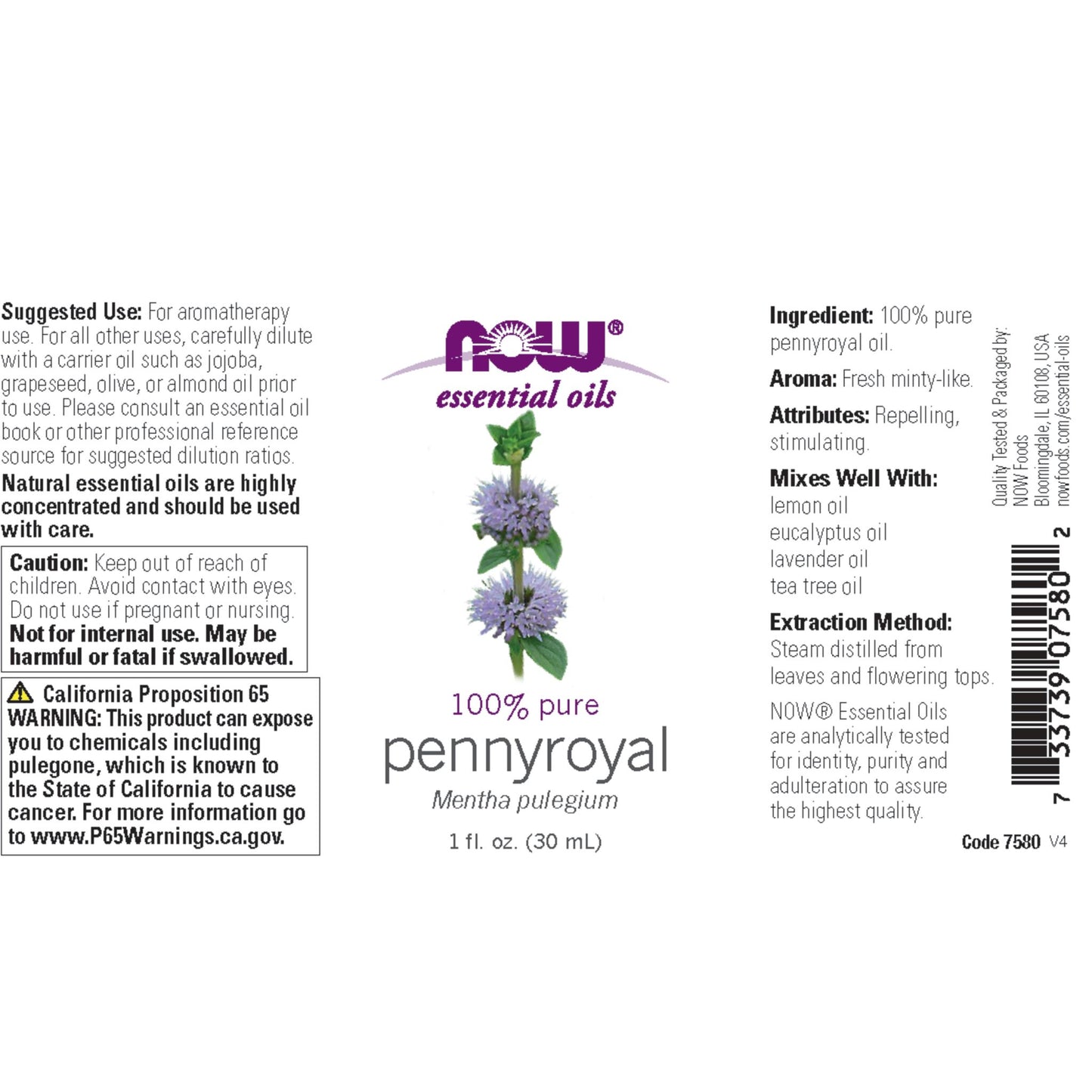 NOW Foods Pennyroyal Essential Oil