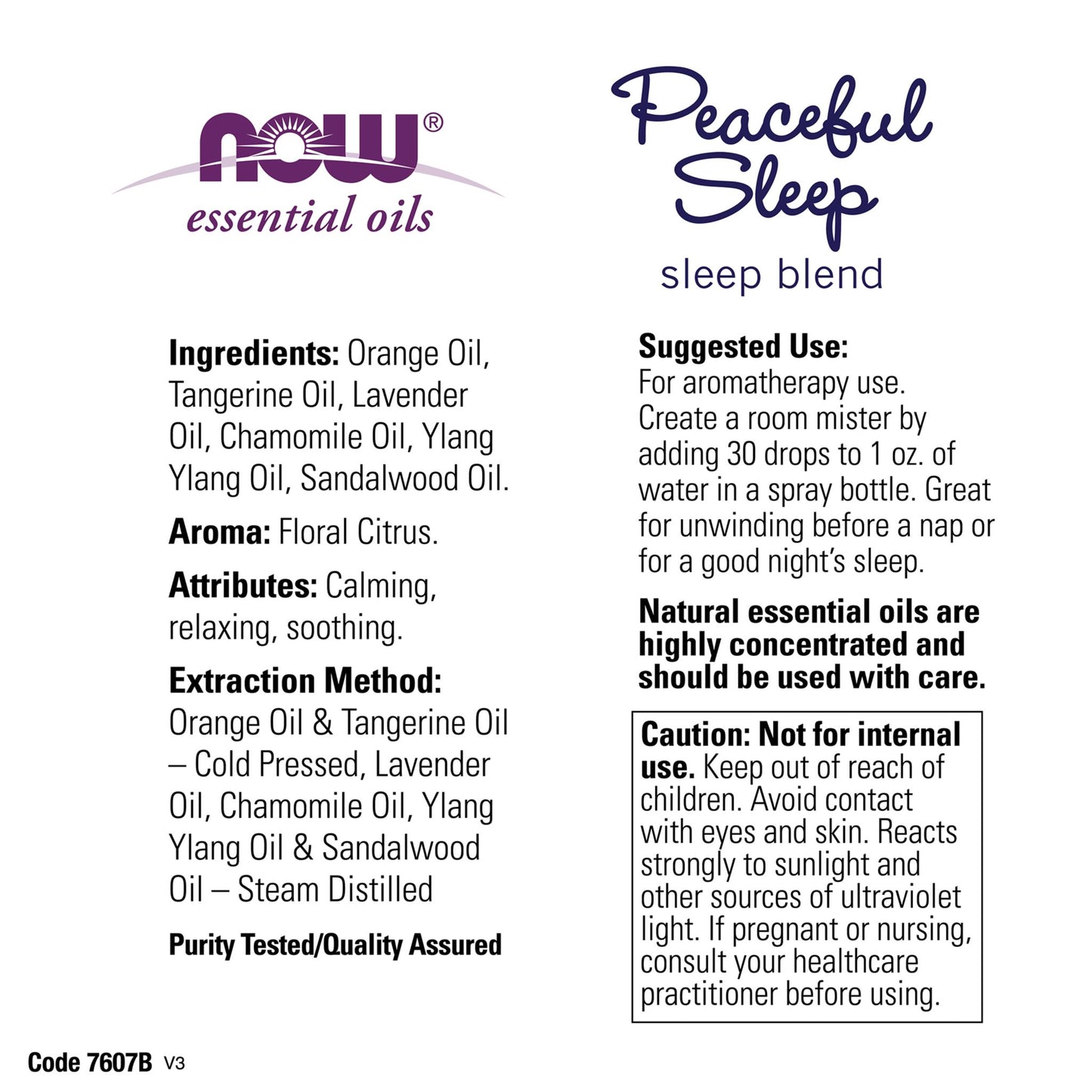 NOW Foods Peaceful Sleep Essential Oil Blend