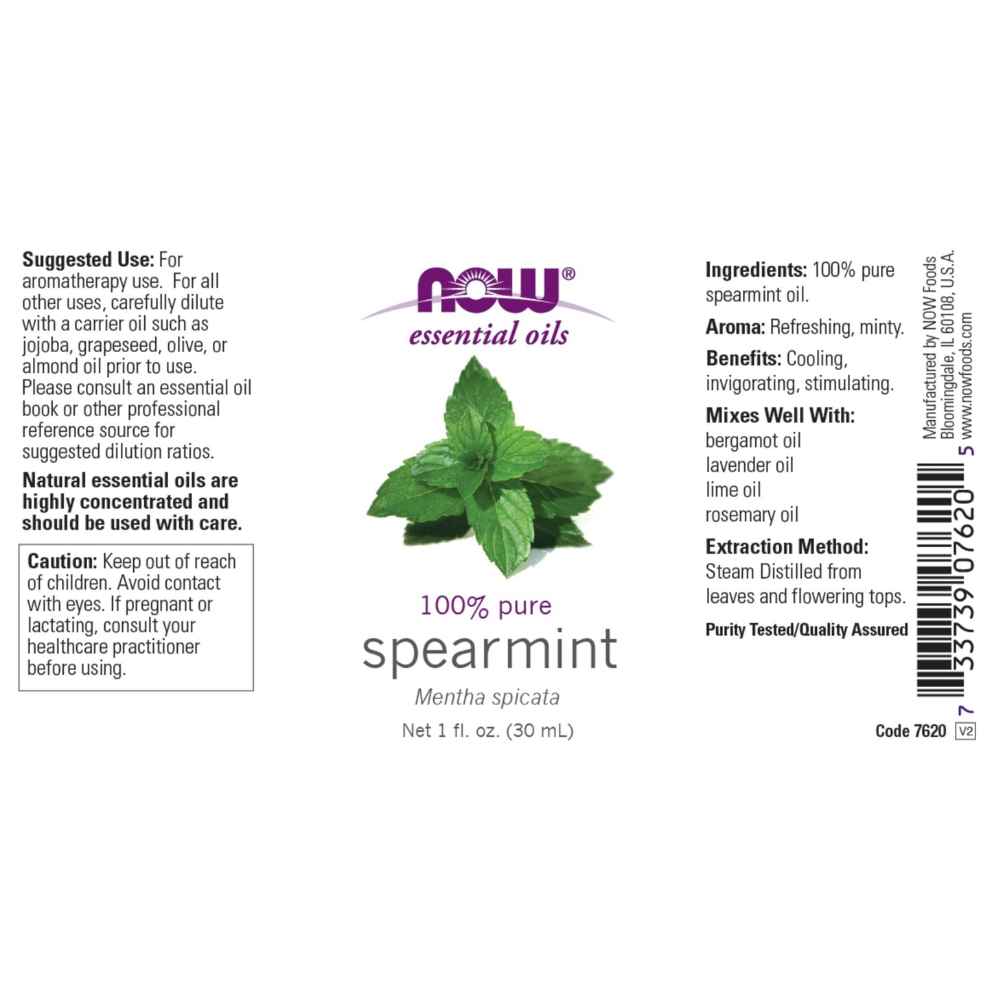 NOW Foods Spearmint Essential Oil