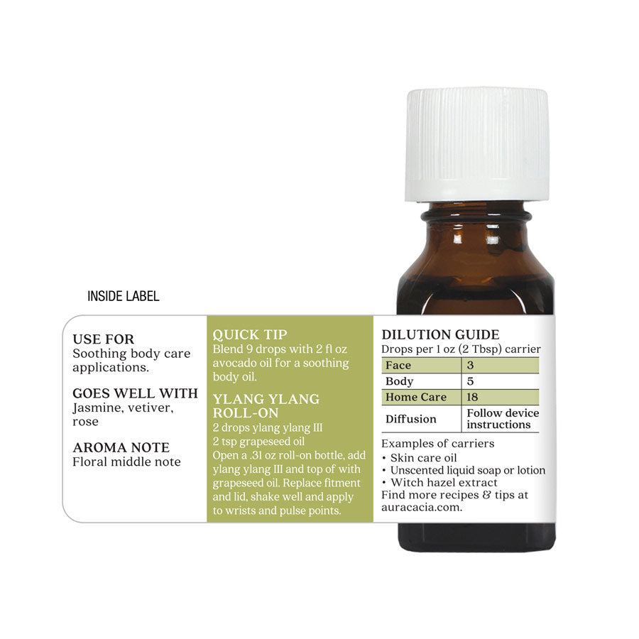 Aura Cacia Ylang Ylang III Essential Oil