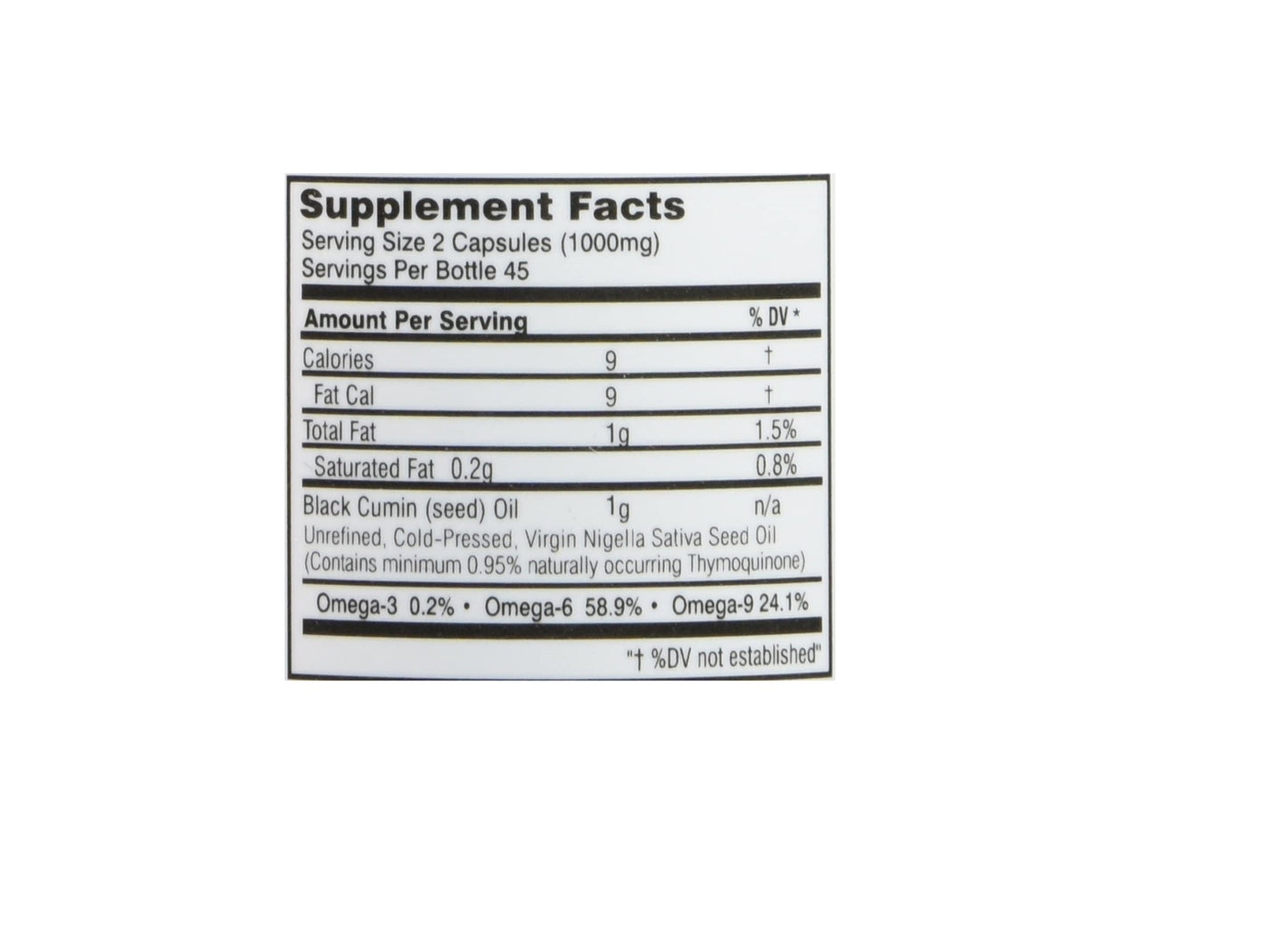 Amazing Herbs Premium Black Seed Oil Capsules