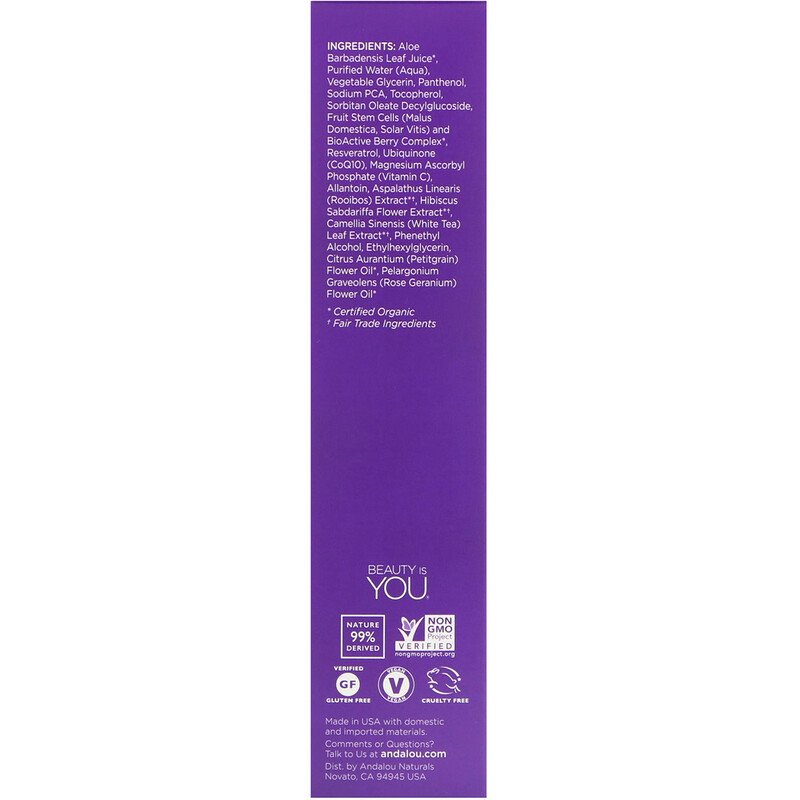 Andalou Naturals  Age Defying Blossom + Leaf Toner Refresher