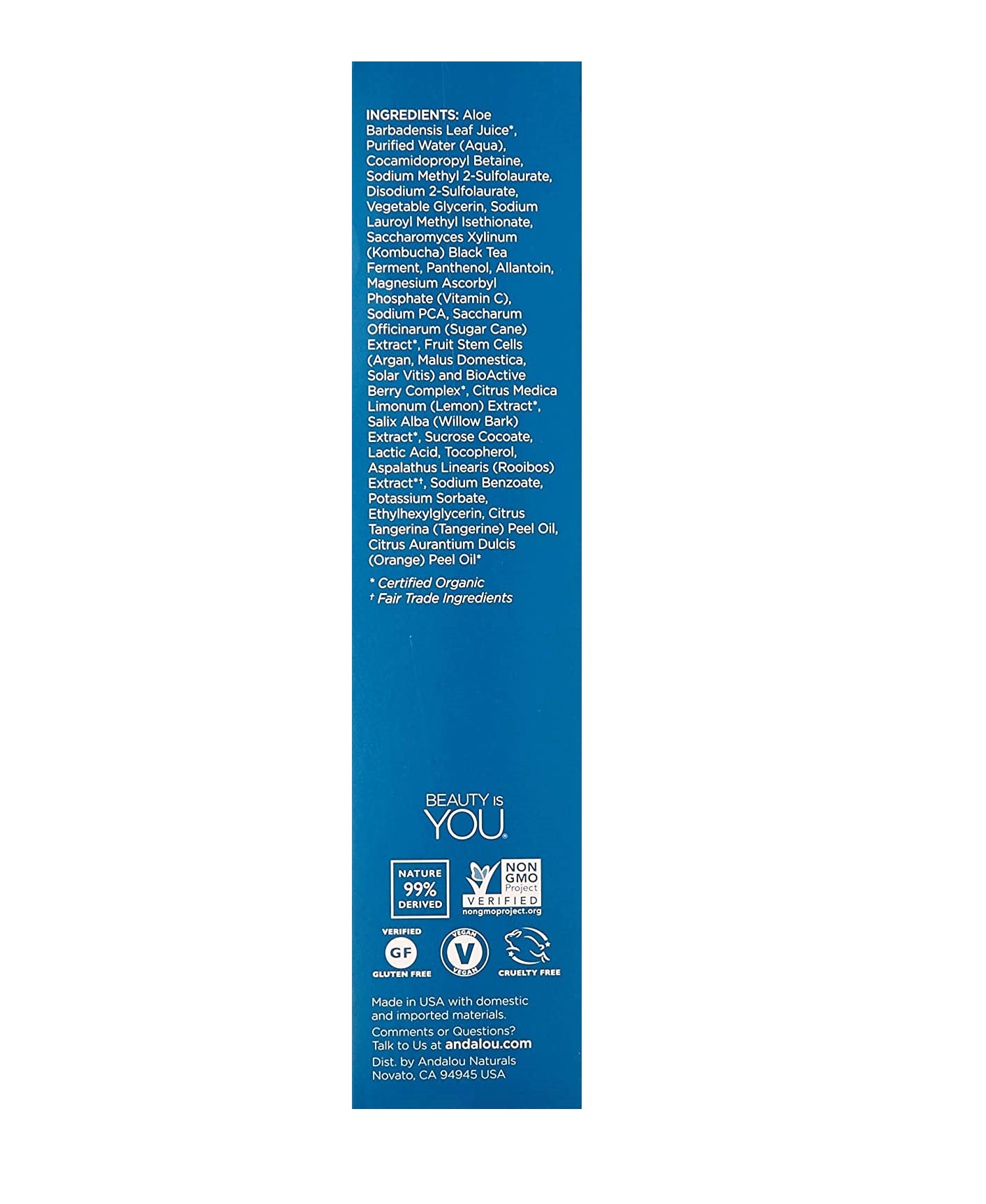 Andalou Naturals Clear Skin Kombucha Cleansing Gel
