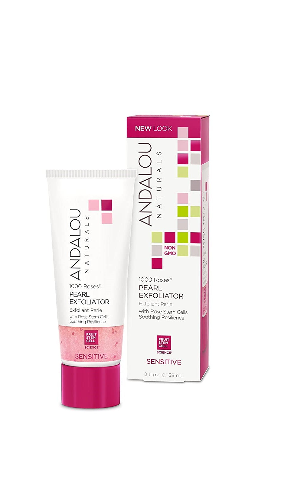 Andalou Naturals Sensitive 1000 Roses Pearl Exfoliator