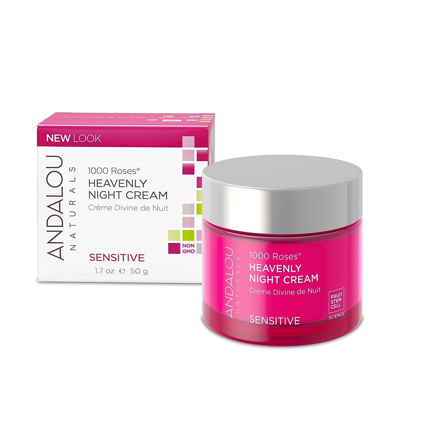 Andalou Naturals Sensitive 1000 Roses Heavenly Night Cream