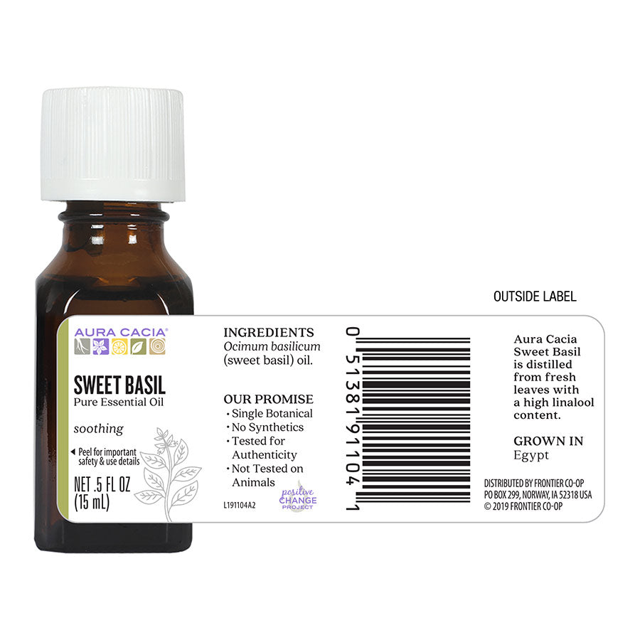 Aura Cacia Basil Essential Oil