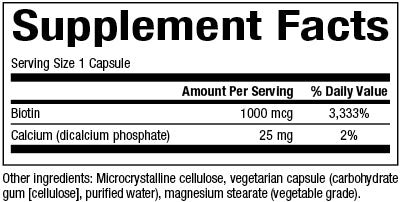 Natural Factors Biotin 1000mcg
