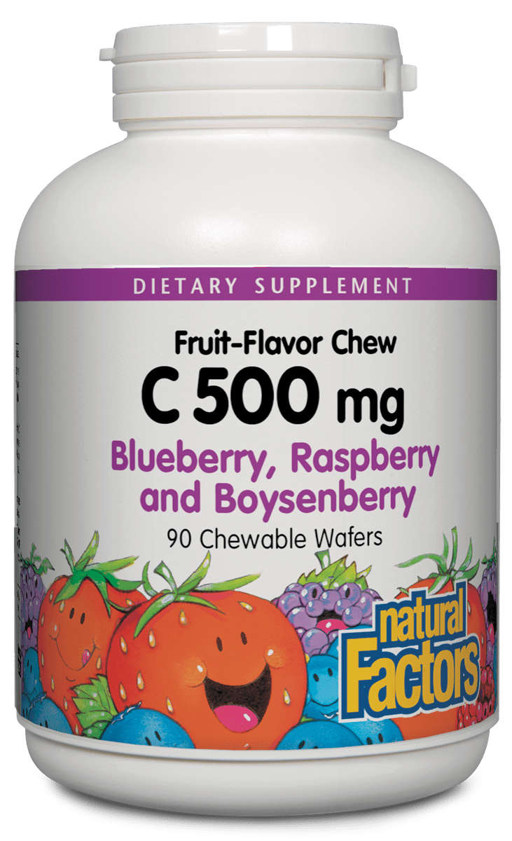 Natural Factors C 500 mg Fruit-Flavor Chew