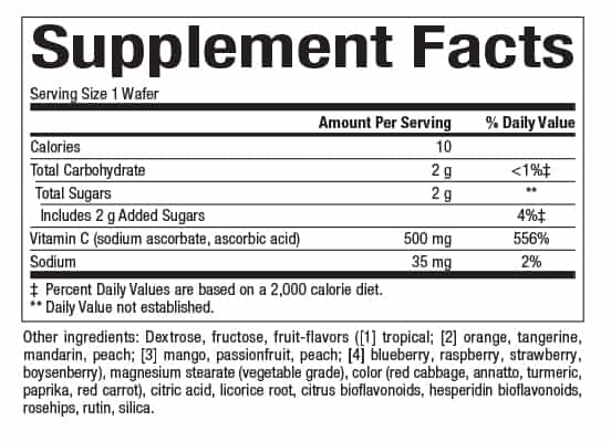 Natural Factors C 500 mg Fruit-Flavor Chew