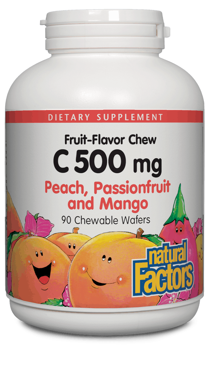 Natural Factors C 500 mg Fruit-Flavor Chew