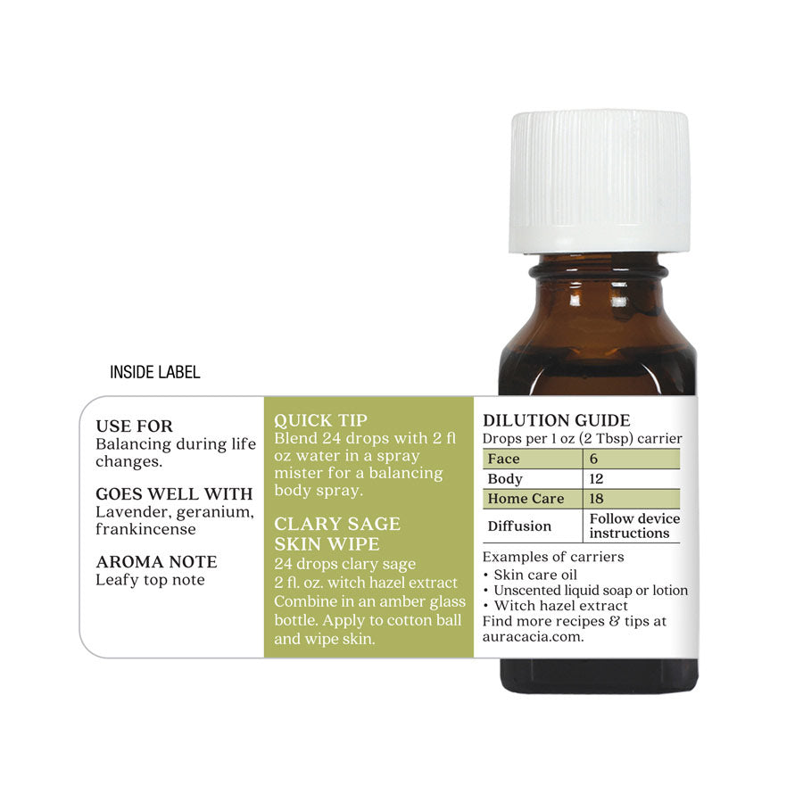 Aura Cacia Clary Sage Essential Oil