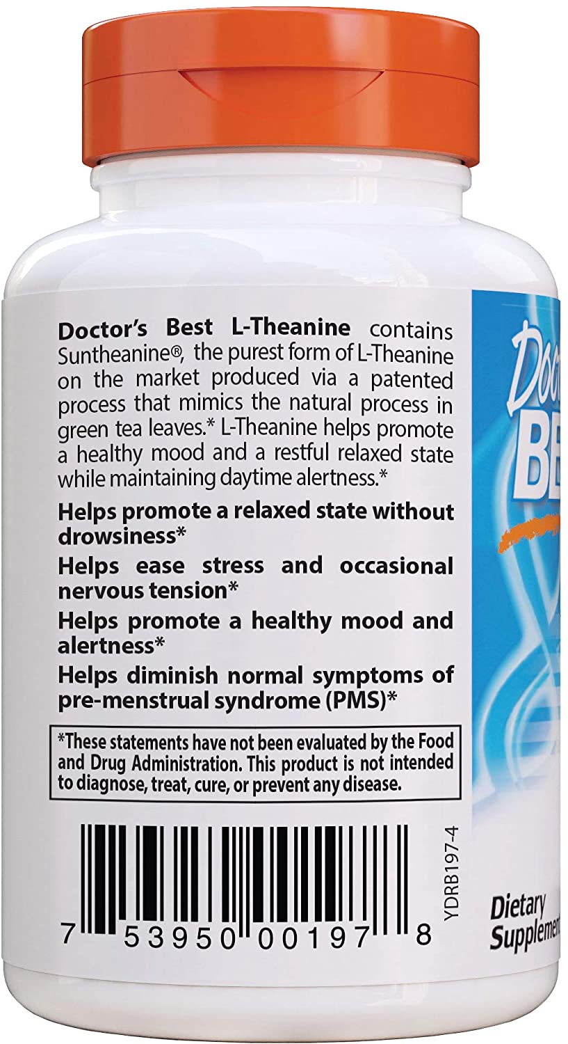 Doctor's Best L-Theanine Contains Suntheanine