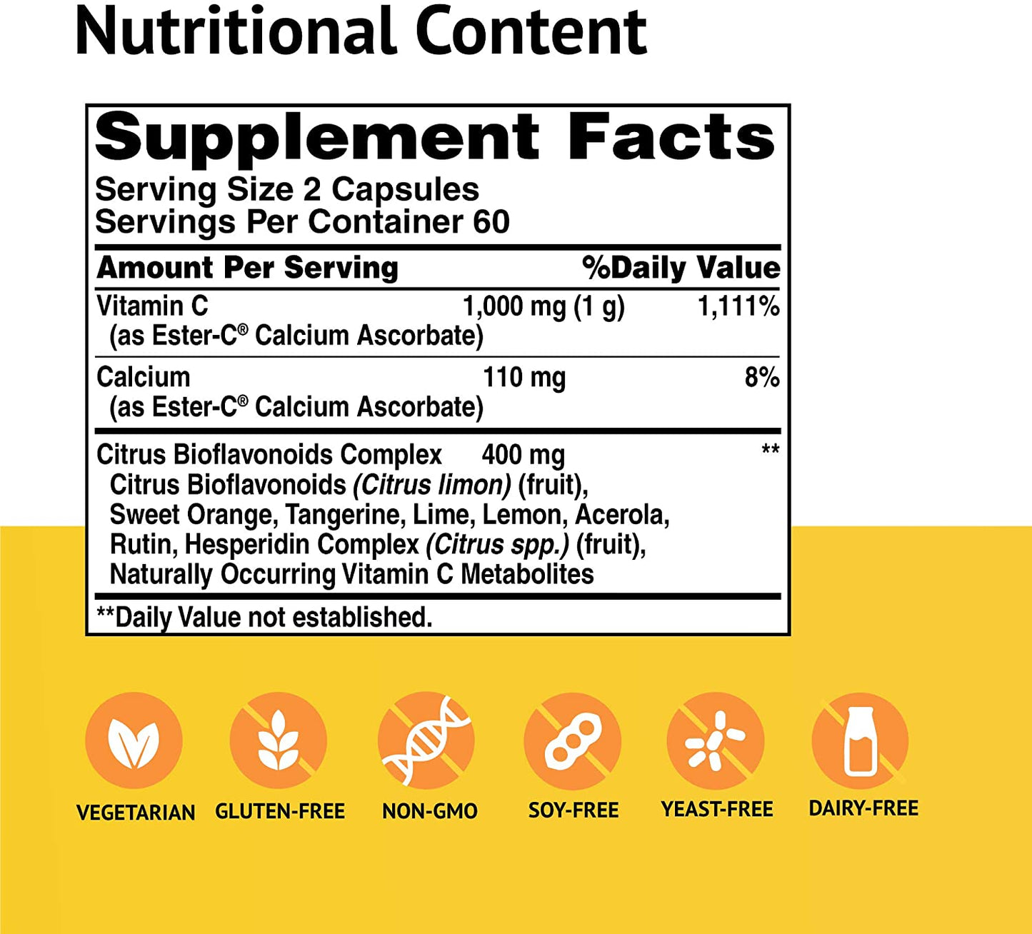 American Health Ester-C® 500 mg with Citrus Bioflavonoids