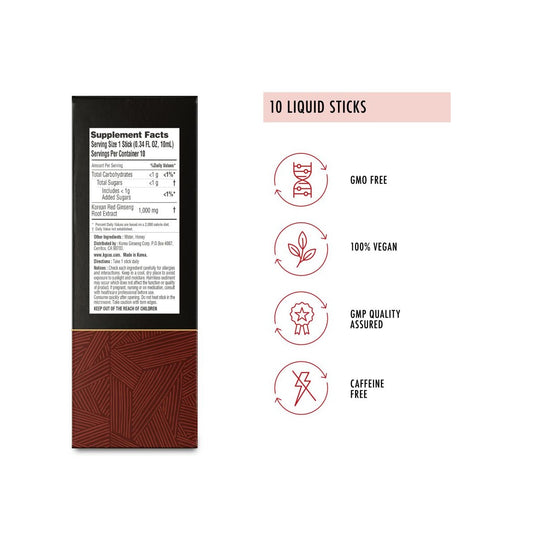 Koreselect Liquid Energy Stick Korean Red Ginseng Caffeine Free
