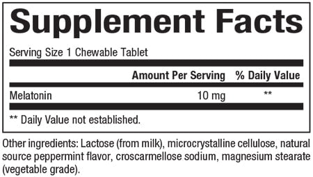 Natural Factors Melatonin 10mg