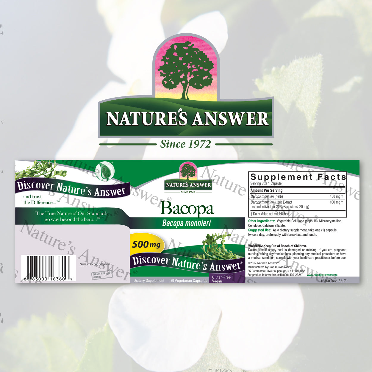 Nature's Answer Bacopa Standardized Extract