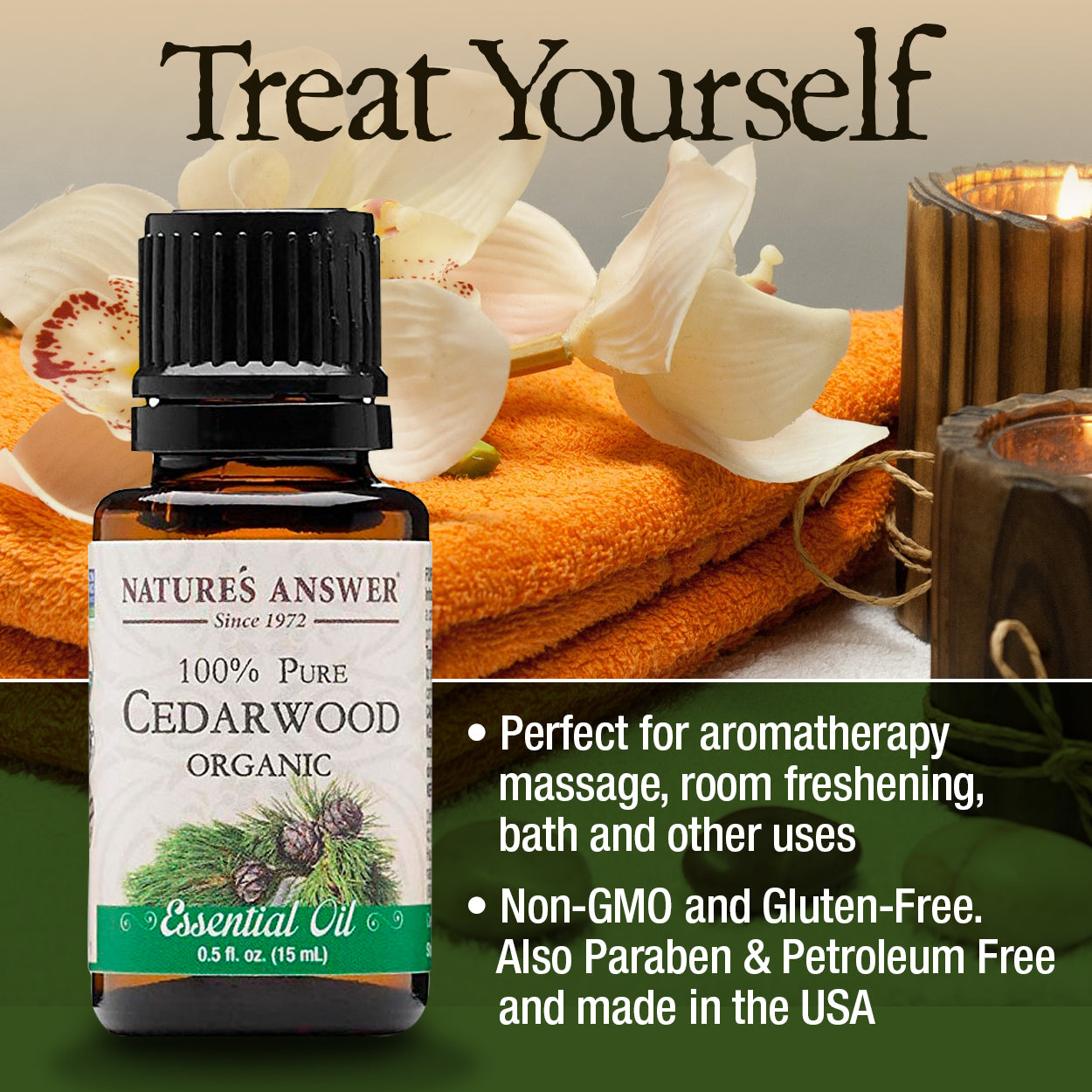 Nature's Answer Cedarwood Essential Oil Organic