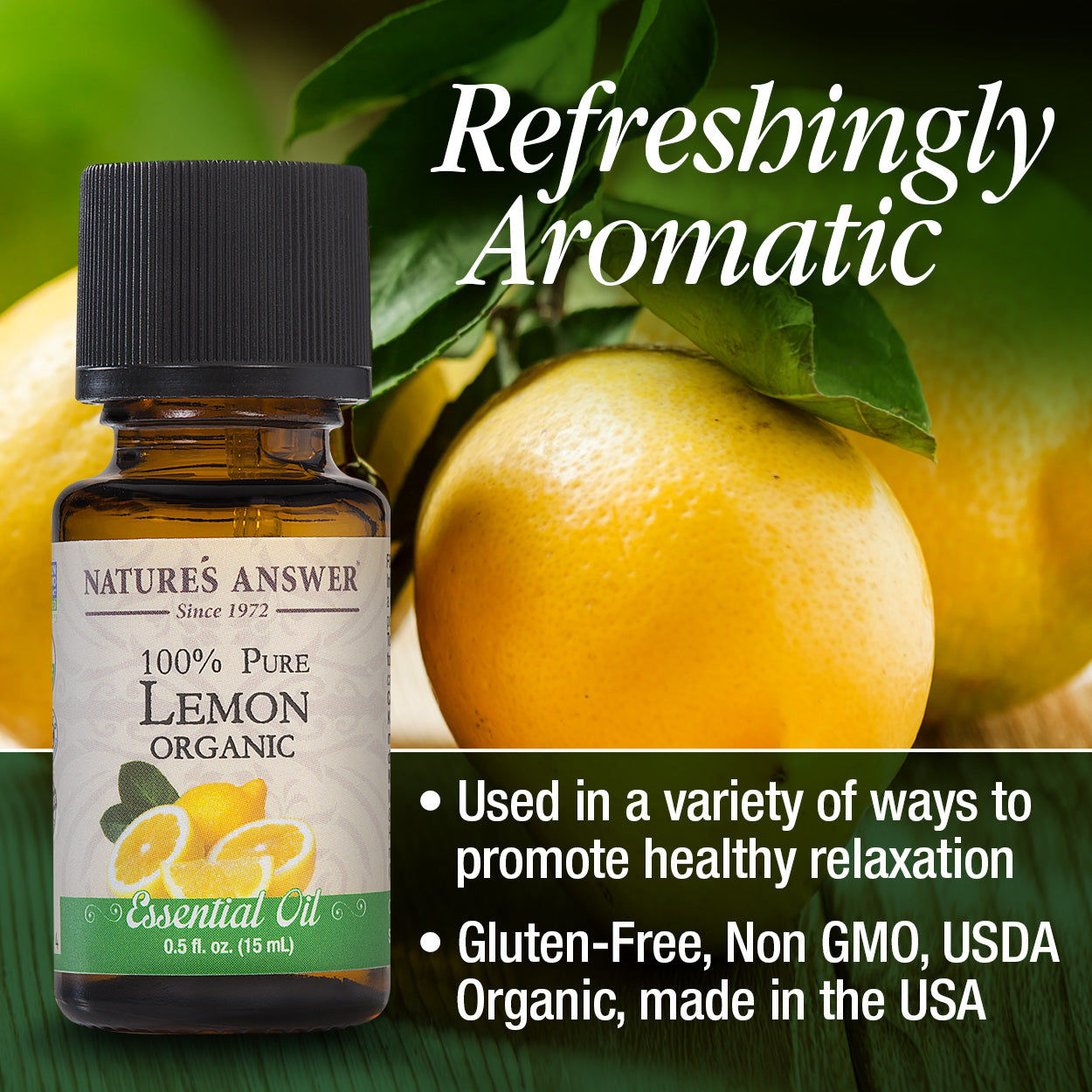 Nature's Answer Lemon Essential Oil Organic