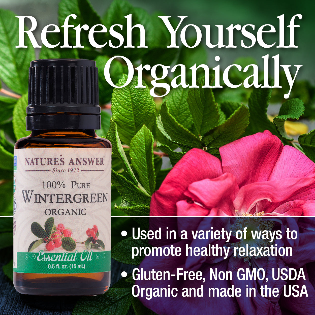 Nature's Answer Wintergreen Essential Oil Organic