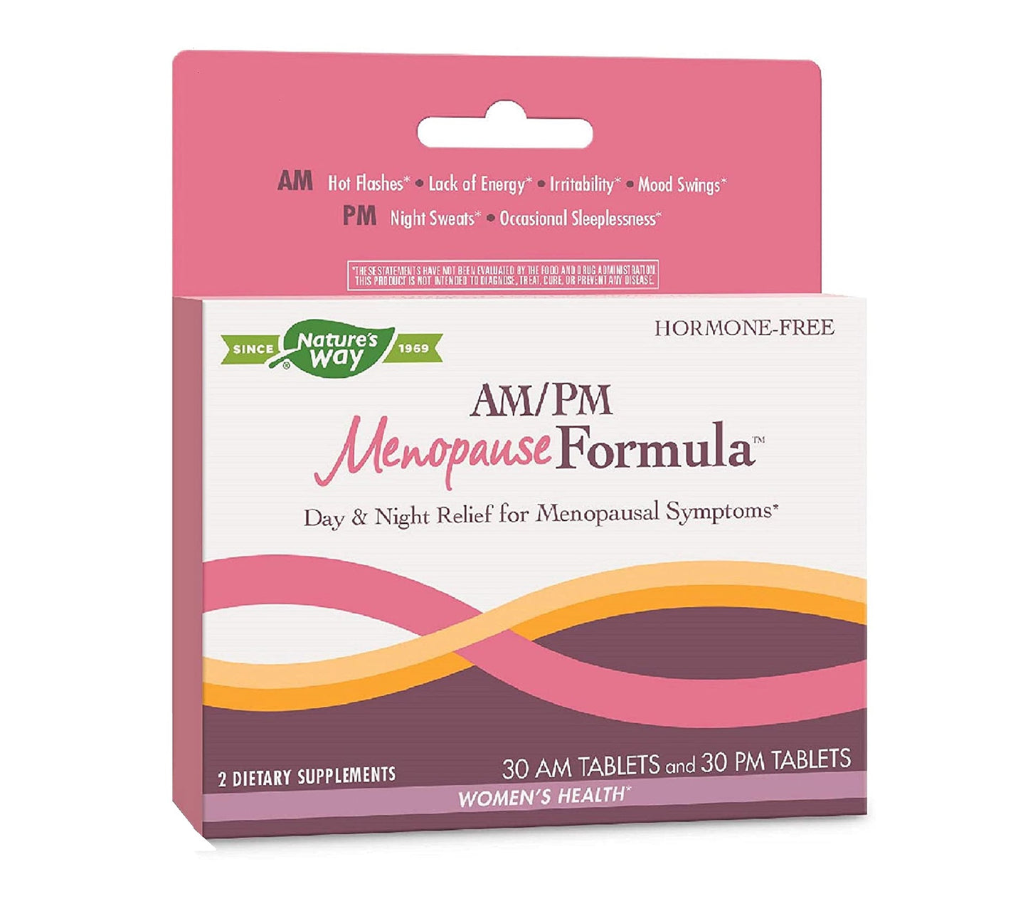 Nature's Way AM/ PM Menopause Hormone-Free Formula Daytime Energy & Restful Sleep