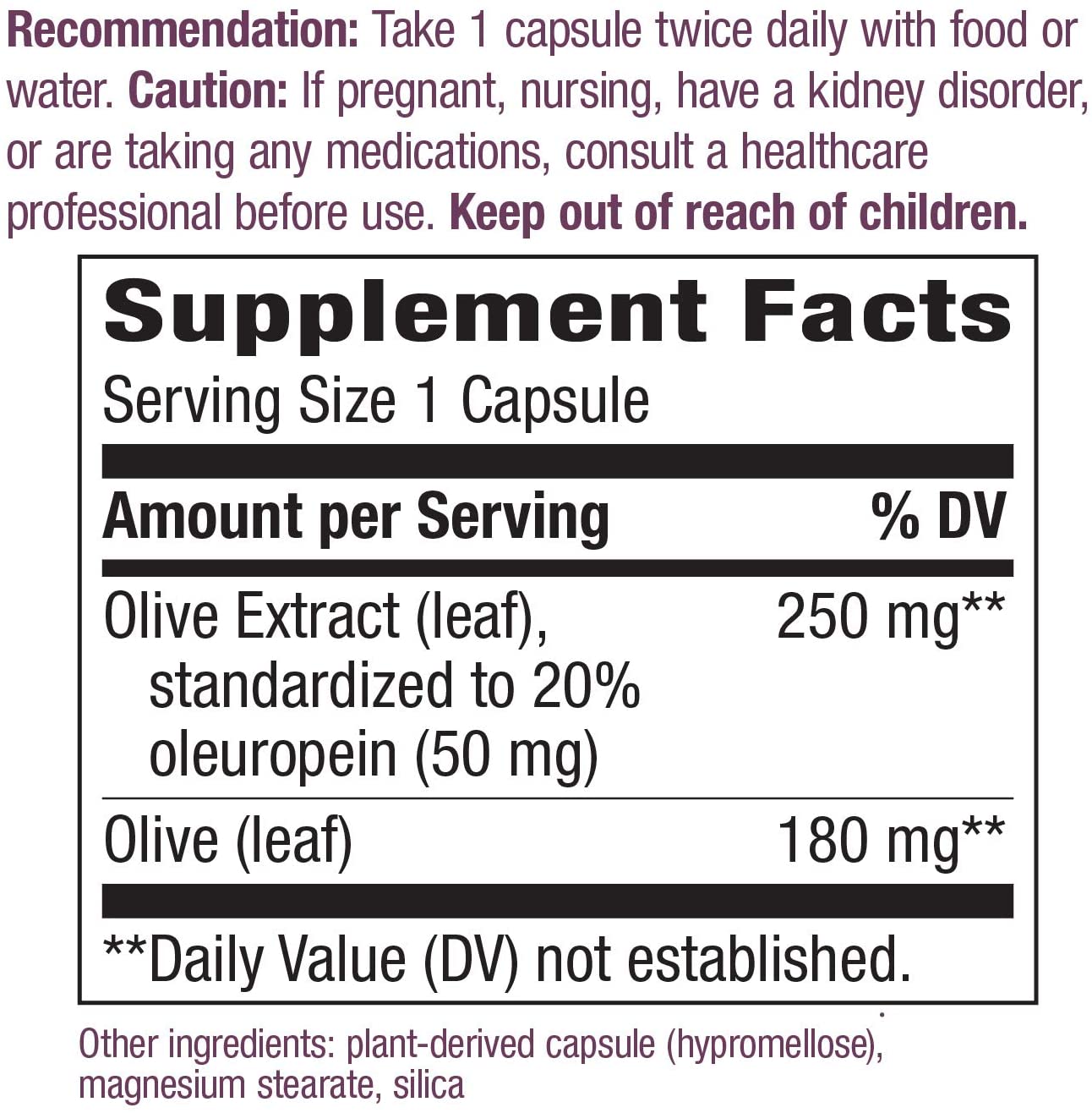 Nature's Way Olive Leaf Premium Extract