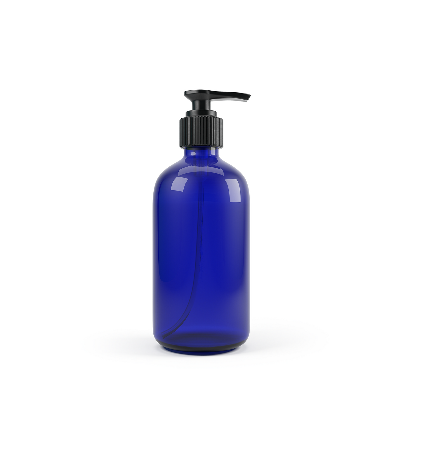 Matrix Cobalt Blue Glass Lotion Bottle