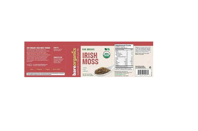 Bare Organics Organic Irish Moss Powder