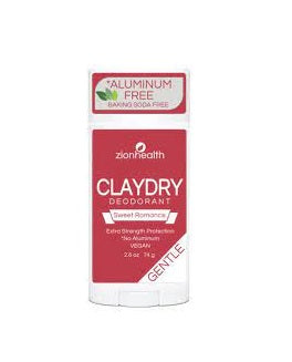 Zion Health ClayDry Deoderant Sweet Romance