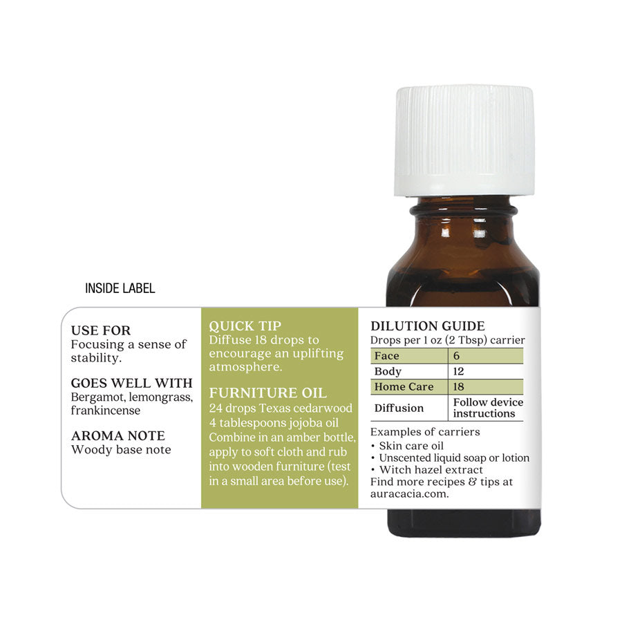 Aura Cacia Texas Cedarwood Essential Oil