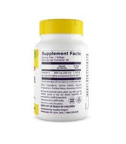 Healthy Origins Vitamin E, 400 IU Sunflower (Sun E 900)