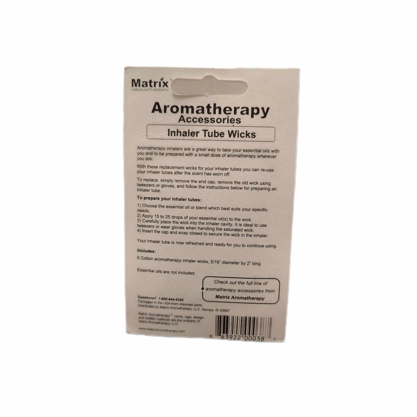 Matrix Aromatherapy Inhaler Tube Wicks