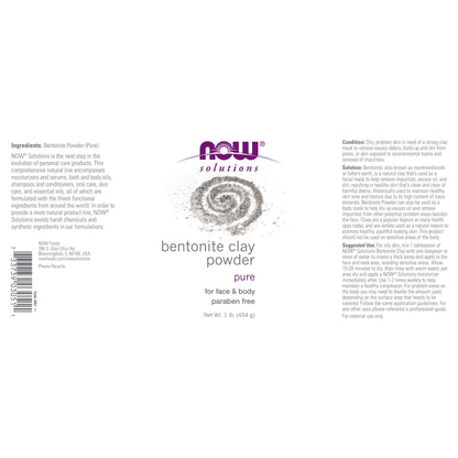 NOW Foods Bentonite Clay Powder