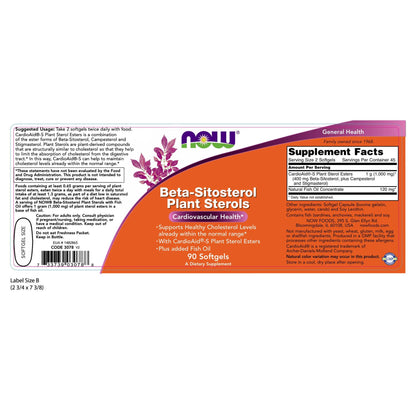 NOW Foods Beta-Sitosterol Plant Sterols