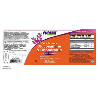 NOW Foods Glucosamine & Chondroitin Extra Strength