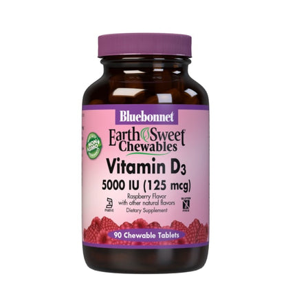 Bluebonnet Vitamin D-3 Chewable 5000