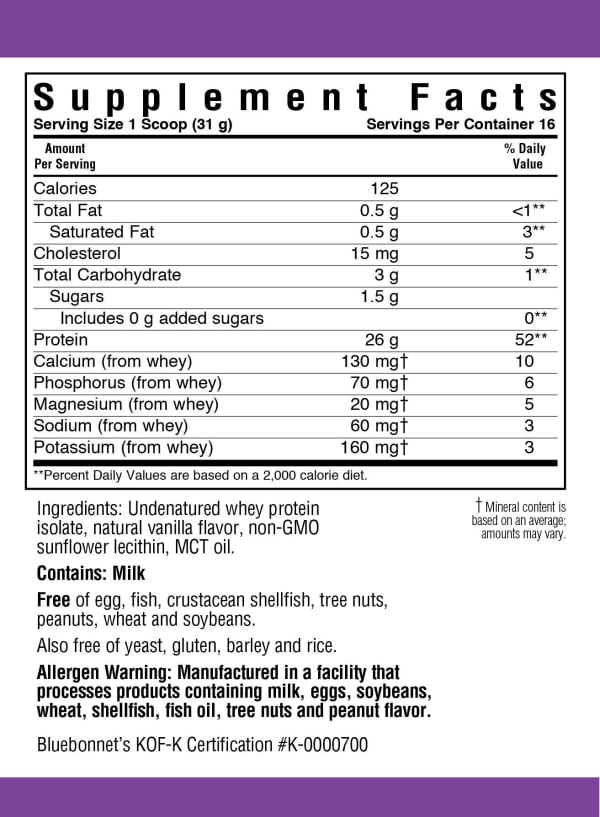 Bluebonnet Whey Protein Original