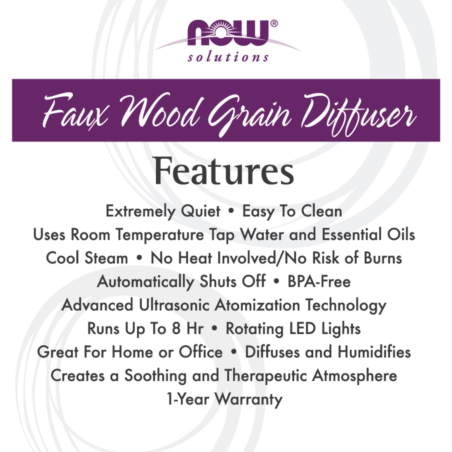 NOW Foods Faux Wood Diffuser