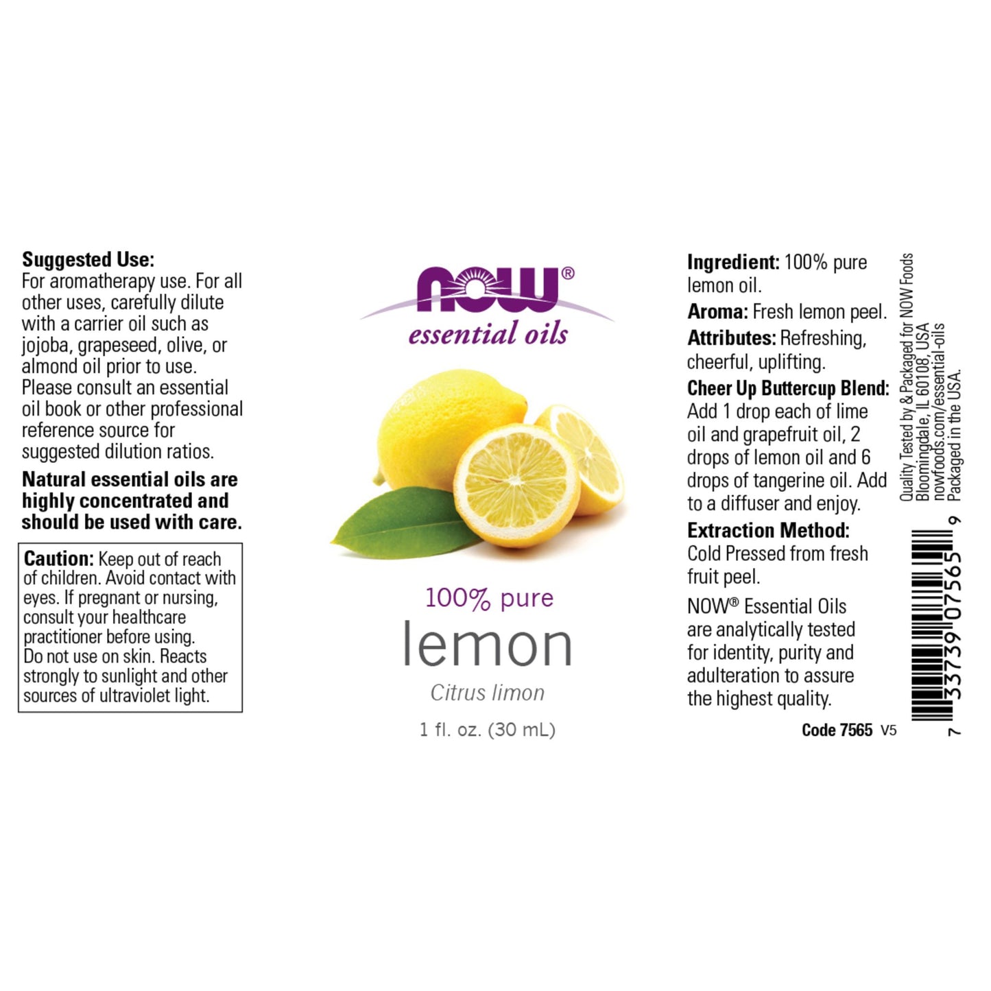 NOW Foods Lemon Essential Oil