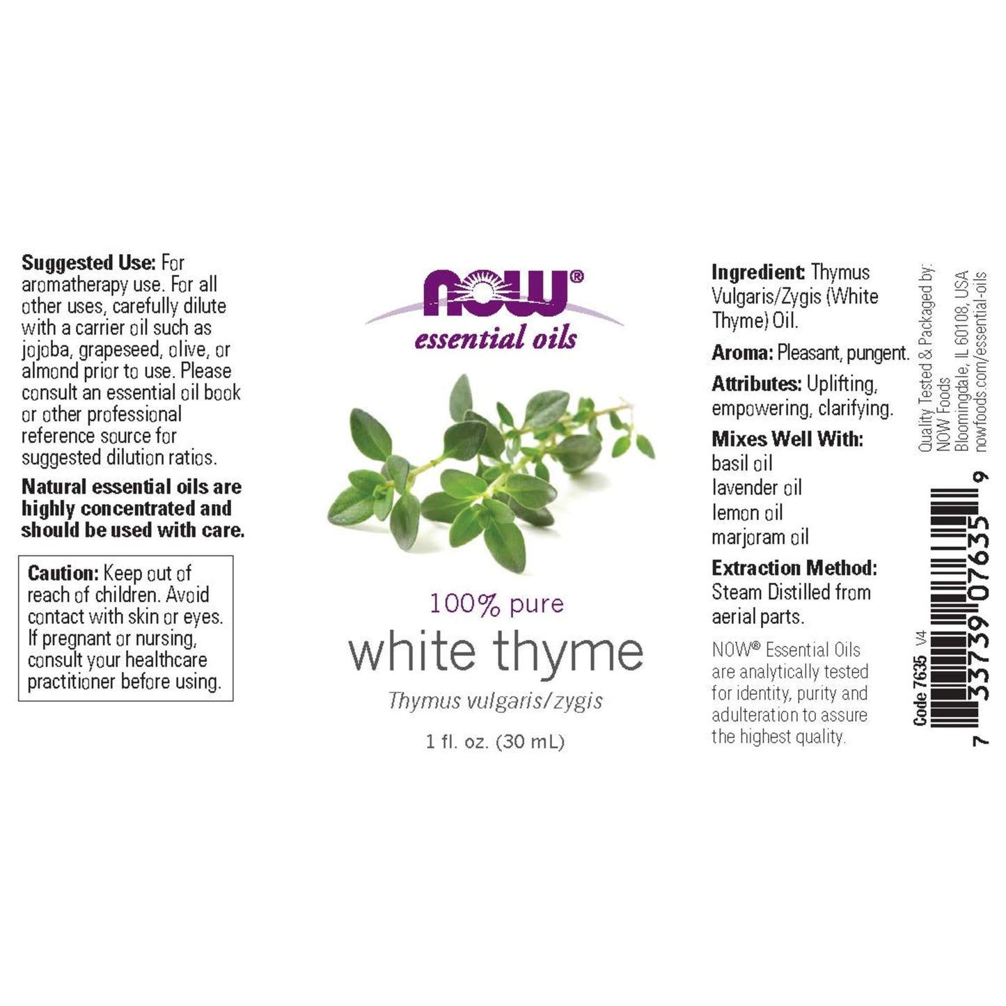 NOW Foods Thyme Essential Oil