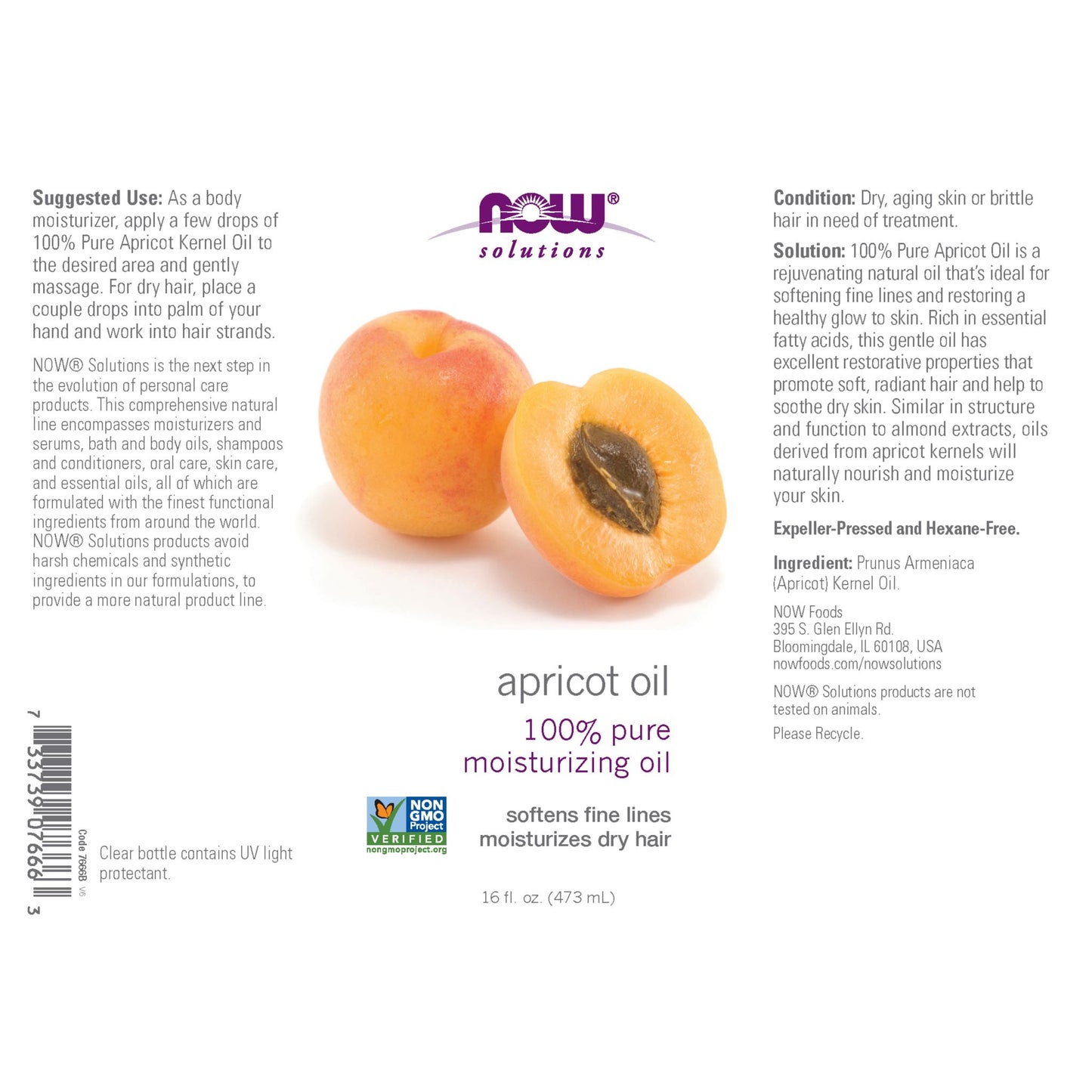 NOW Foods Apricot Kernel Oil
