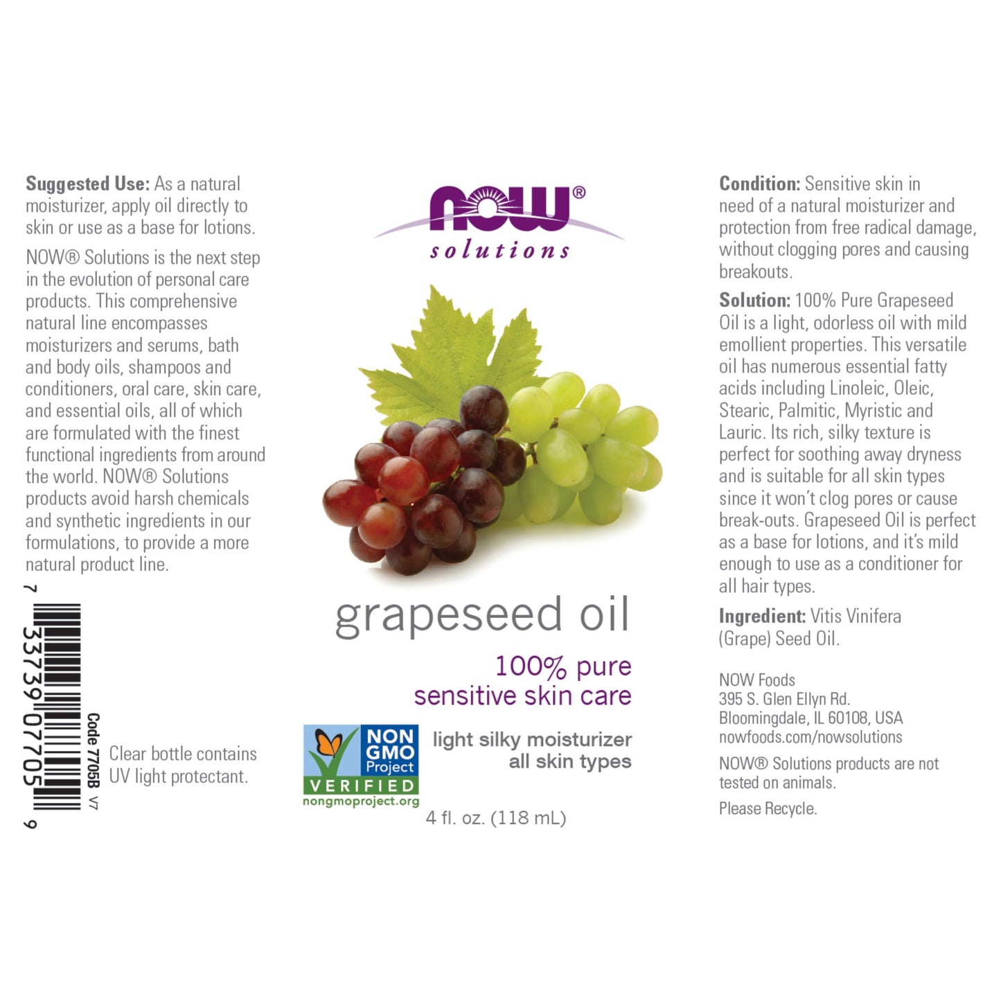 NOW Foods Grapeseed Oil