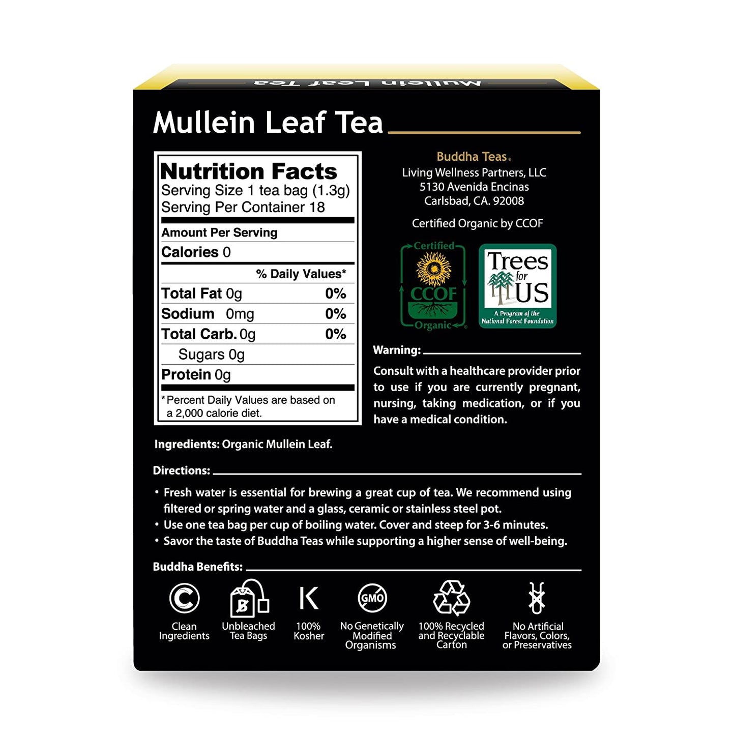 Buddha Organic Mullein Leaf Tea