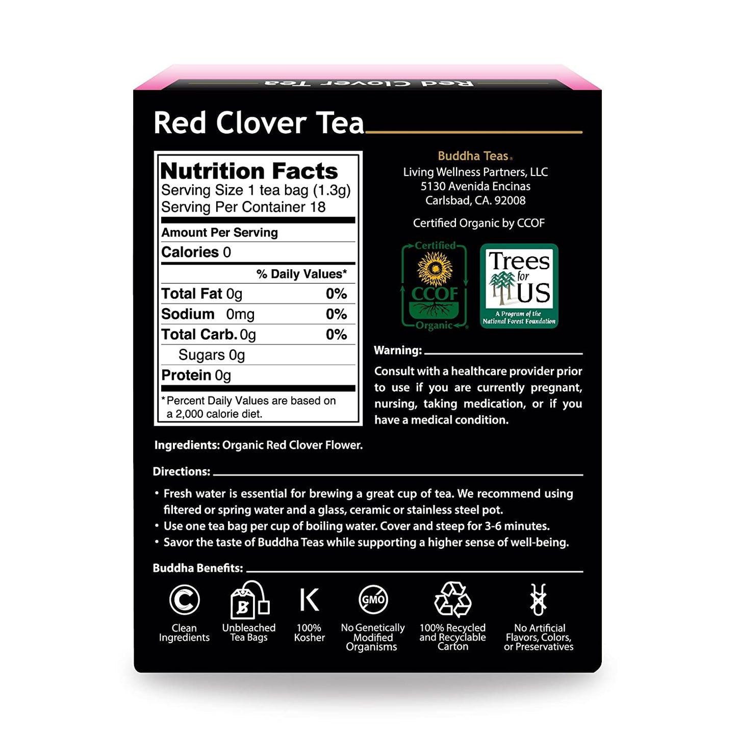 Buddha Organic Red Clover Tea